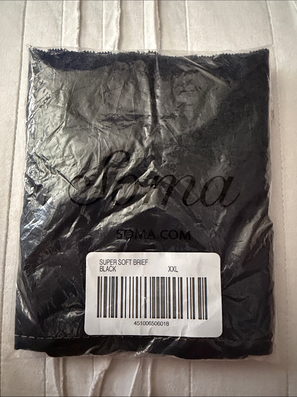 Soma Black Super Soft Embraceable Brief Pack Brand New Size XXL